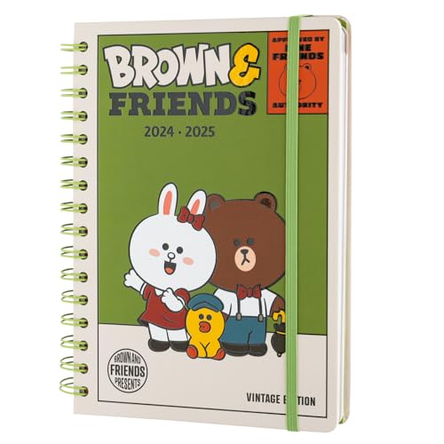 Agenda Escolar ERIK EDITORES Line Friends (A5 - 2024/2025 - Semanal - 14.8x21cm) Grupo Erik - Calendários, organizadores e planejadores - agenda escolar, erik editores, Line Friends, A5, 2024-2025, semanal