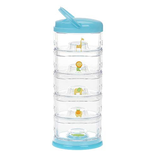 Armário de Arrumação INNOBABY Five Tier Packin' Smart Storage System Azul Innobaby - Recipientes de armazenamento de alimentos - 5 compartimentos, removível, fácil de limpar, azul