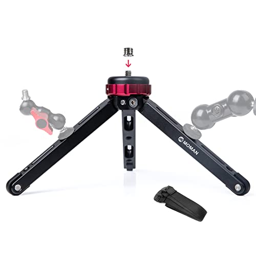 Tripé MANOMAN Mini (Compacto - Alumínio) Moman - Peças e acessórios para câmeras - compacto, alumínio, 80kg, 1/4 e 3/8