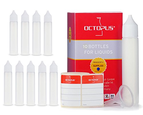 Flacones para E-Liquids de 10 x 30 ml (Recondicionado Como Novo) Octopus - Artigos domésticos - e-liquids, 10 unidades, 30 ml, recondicionado