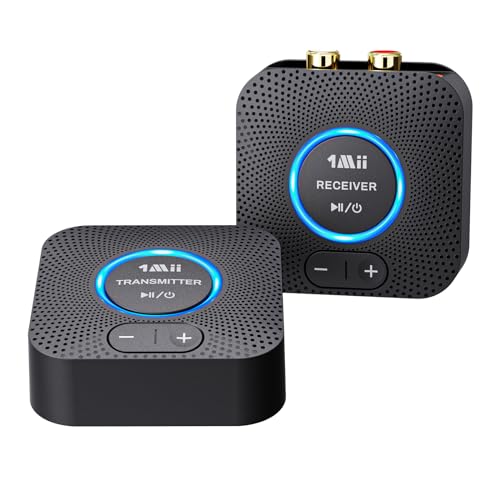 Receptor Transmissor de Áudio Sem Fios 1Mii 1Mii - Áudio - sem fios, rápida ligação, estável, luz azul