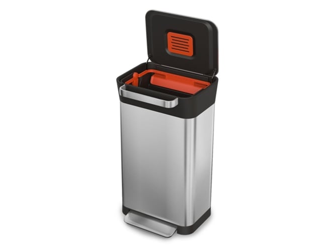 Caixa de Lixo TITAN Rectangular 60L Laranja Joseph Joseph - Lixeiras e cestos de lixo - 60l, laranja, rectangular
