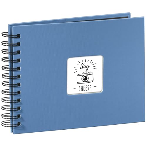 Álbum de Fotografias HAMA Fine Art Spiral Blue Hama - Álbuns de fotos - 50 folhas, cartão rígido, papel cristal branco, encadernação espiral