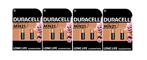 Pilhas DURACELL MN21A23/CR2025 (8 unidades) Duracell - Baterias de uso geral - alcalino, 1.5v, 23 mAh, CR2025