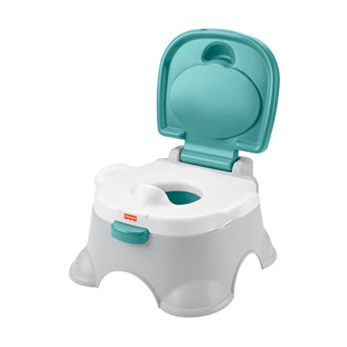 FISHER PRICE 3 em 1 Potty Training Set Fisher-Price - Brinquedos - potty training, assento removível, banco resistente, lavatório
