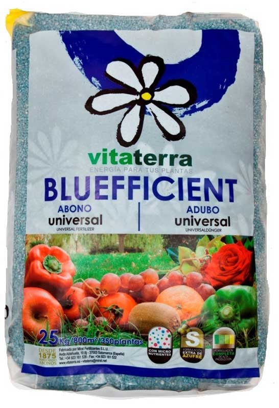 Abonos VITATERRA Azul Universal Granulado (25Kg) VITATERRA - Adubos - universal, granulado, 25kg