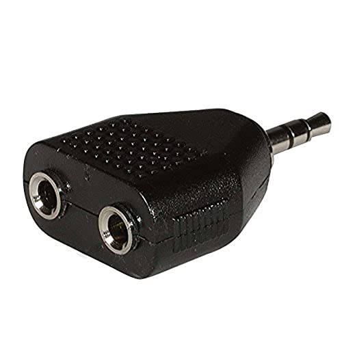 Adaptador C2G Stereo/Dual Stereo Adapter 2x Stereo 3.5mm FM C2G - Adaptadores de cabos de áudio e vídeo - stereo, dual stereo, 3.5mm fm, male/female