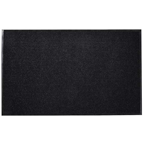 Tapete de Entrada VIDAXL (PVC - Preto - 90x60cm) vidaXL - Tapetes de porta - pvc, antiderrapante, flexível, 90x60cm