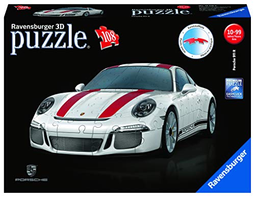 Puzzle 3D RAVENSBURGER Porsche 911 R (Idade Mínima: 12 Anos - 216 Peças) Ravensburger - Quebra-cabeças de encaixar - puzzle, 3D, 12 anos, 216 peças, plástico