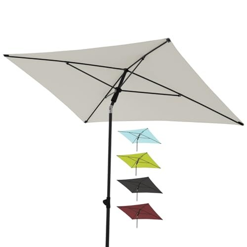 Guarda-Sol DERBY (Branco - Algodão e Poliéster - 180x120 cm) doppler E. Doppler & Co GmbH - Móveis de exterior - uv 50+, resistente à mola, repelente de água, dobrável