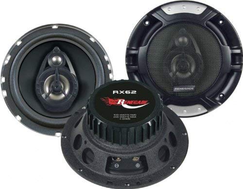 Coluna Auto RENEGADE RX62 (200W - Preto) Renegade - Alto-falantes de veículos automotivos - 200w, preto, jack 3.5mm, 60-20khz