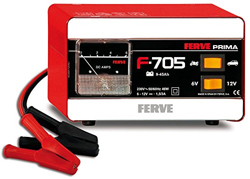 Carregador de Bateria VELA F-705 (Recondicionado Como Novo) FERVE, S.A. - Carregadores de bateria de uso geral - recondicionado, 4,5 Ah, 6v, 12V
