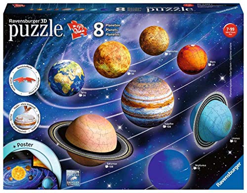 Jogo Educativo RAVENSBURGER 11668 (Idade Mínima: 5) Ravensburger - Quebra-cabeças de encaixar - puzzleballs, sistema solar, 522 peças, 5 anos