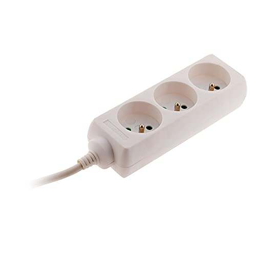 Extensão Elétrica C2G 80935 1m 3 tomadas Branco (Electricidade e Domótica) ZENITECH - Fios e cabos elétricos - 3 tomadas, 1m, branco, tipo f