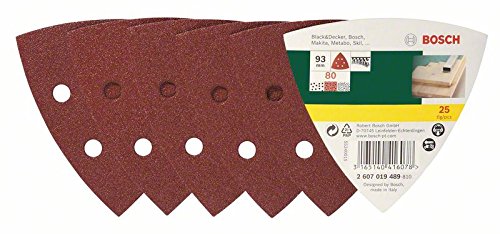 Conjunto de acessórios para lixadeiras Bosch 2 607 019 489 Bosch - Lixa e esponjas de polimento - acessórios, bosch, 25 peças, preto, laranja