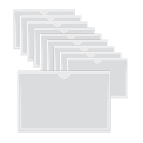 Etiquetas Autoadesivas HLIWS 10 Peças (Recondicionado Como Novo) HLIWS - Capas de cartão - autoadesivas, transparentes, alta qualidade, 10 peças