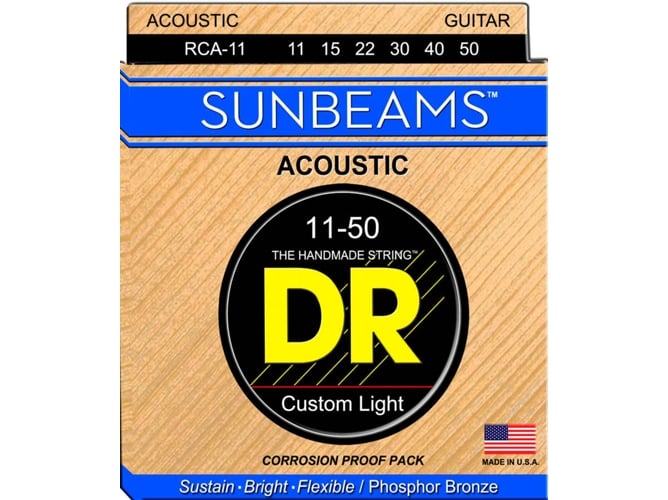 Set Corda GUITAR RODRIGUEZ Sunbeam Acoustic DR - Acessórios para guitarra - corda, guitarra, acústica