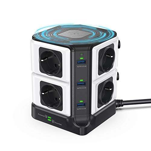 Extensão Elétrica Bestek BQ2000BK | Preto BESTEK GLOBAL LTD - Fios e cabos elétricos - extensão elétrica, preto