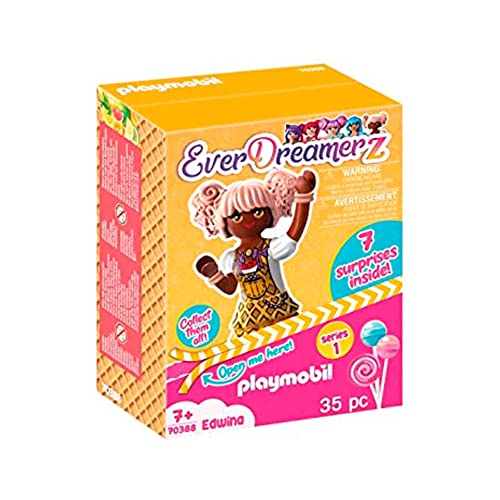 Playmobil Everdreamerz 70388 Edwina Candy World (Idade Mínima Recomendada: 5 anos) PLAYMOBIL - Bonecos de ação e brinquedo - Edwina, gato, surpresas, 5 anos
