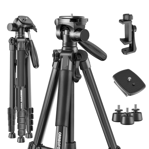 Tripé CAMBOFOTO Compacto com Suporte para Smartphone CAMBOFOTO - Tripés e monopés - compacto, suporte smartphone, alumínio