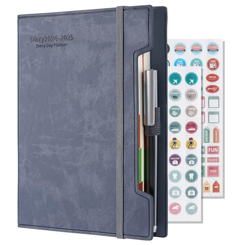 Agenda Escolar LIVROFLEX A5 2024-2025 (A5 - 14.8x21cm) oupaibence - Calendários, organizadores e planejadores - A5, 2024-2025, horário diário, espaços para anotar
