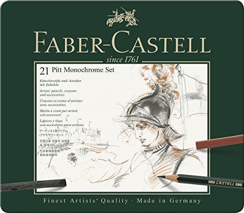Lápis Graphite FABER-CASTELL 112976 (Multicor) Faber-Castell - Lápis - multicor, 21 lápis, grafite, carvão, pastel, cera