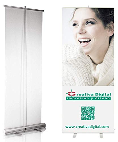 Frmflm-0001-01 banner de impressão 0,085 m x 2 m Creativa Digital - Expositores de feiras comerciais - 85x200 cm, limpeza fácil, garantia