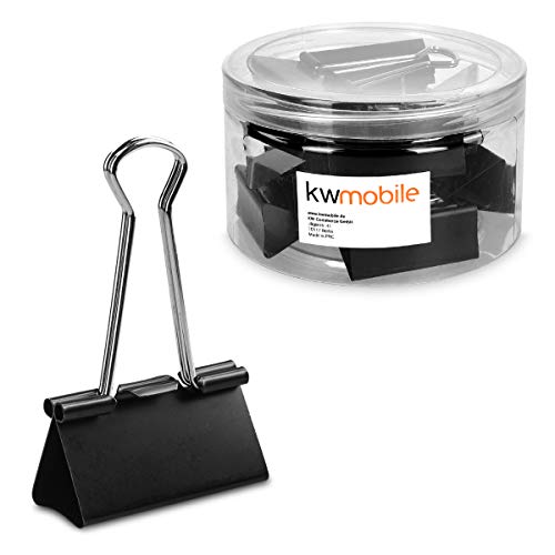 Conjunto de 12 Agudas KWMOBILE (Preto) Kw-Commerce - Clipes de papel e grampos - conjunto, 12 agudas, preto