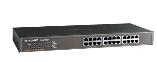 Switch de rede tp-link tl-sf1024 24p gigabit 10/100m 1 u 19 TP-Link - Concentradores e comutadores - gigabit, 10/100M, 1u