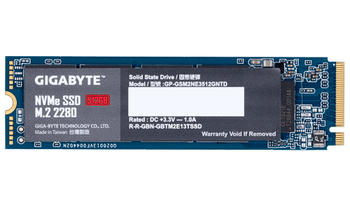 Disco SSD Interno GIGABYTE GP-GSM2NE3512GNTD (500 GB - SATA) Gigabyte - Dispositivos de armazenamento - 500 gb, M.2, pci express, 1700 MB/s