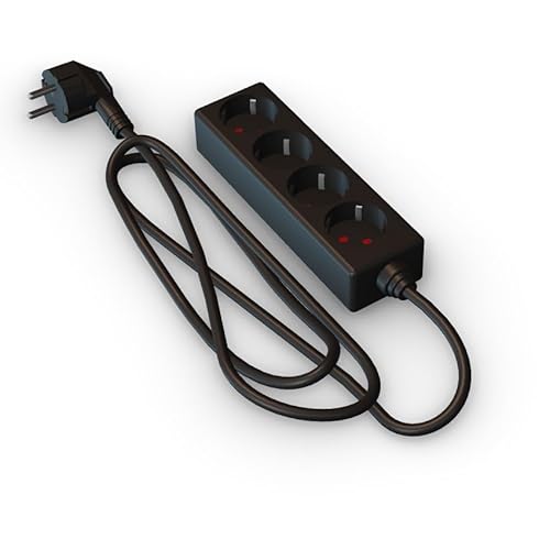Extensão Elétrica CUC Exa 3000/4 (4 Tomadas - Tipo F - 3 m) Levitantes - Fios e cabos elétricos - 4 tomadas, tipo f, 3 m