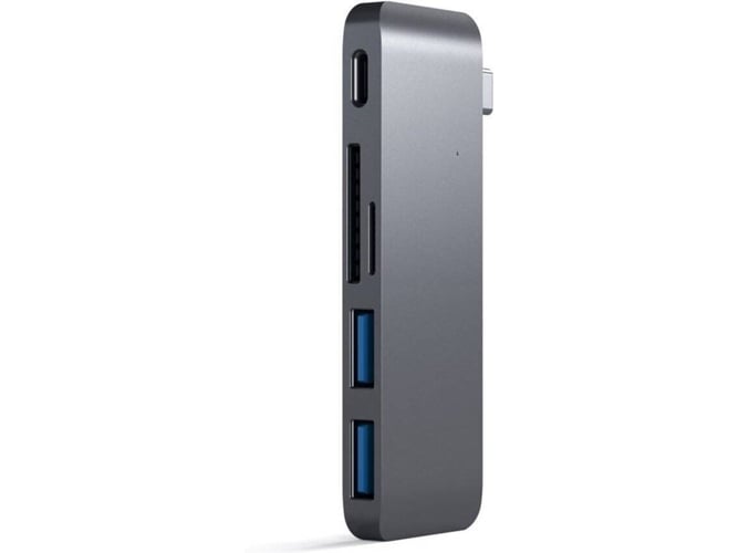 Hub SATECHI Type-C 3-in-1 (Cinzento sideral) SATECHI - Cabos de armazenamento e transferência de dados - hub, satechi, type-c, 3 in 1, cinzento sideral, usb-c