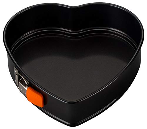 Forma Desmontável de Coração LE CREUSET Preto Le Creuset - Formas de bolos - desmontável, coração, aço carbono
