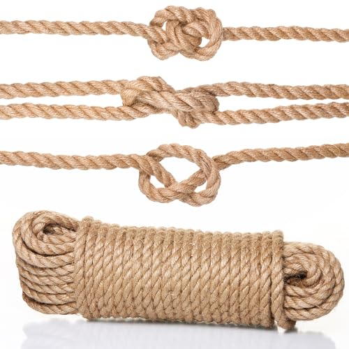 Corda de Juta Naler 25 M 6Mm 100% Yute Natural Naler - Cabos e cordas de hardware - yute, natural, 6mm, 25m