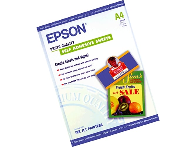 Papel de Impressão EPSON Photo Quality Ink Jet Paper DIN A4, 167g/m² Epson - Papel de impressora e copiadora - 167g/m², din a4, 180g, 10 folhas