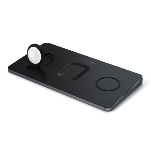 Base de Carregamento SATECHI Wireless (Qi - Preto) SATECHI - Peças de reposição para telemóveis - wireless, qi, usb-c, led