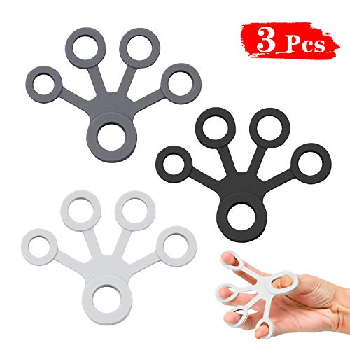 Anéis de Treino NATEE 3 Unidades (Preto - Silicone) NATEE - Exercitadores de mão - treino, silicone, preto, 3 unidades