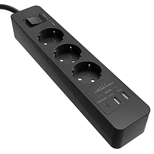 Extensão Elétrica KABELDIREKT 1114 | Preto KabelDirekt - Filtros de linha e supressores de surtos - preto, extensão elétrica, kabledirekt 1114