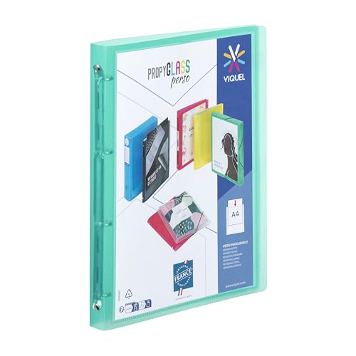 Dossier VIQUEL A4 (Verde Turquesa - Polipropileno - 32.8x26cm) Viquel - Pastas Organizadoras - a4, polipropileno, 32.8x26cm, anéis