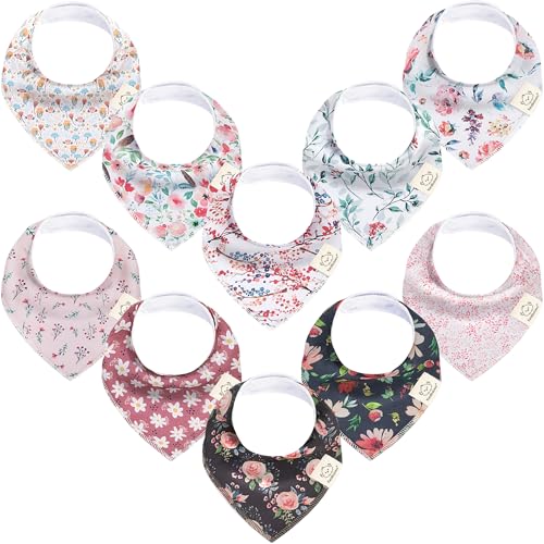 Bandana Reutilizável 100% Algodão Orgânico KeaBabies - Babetes - reutilizável, algodão orgânico