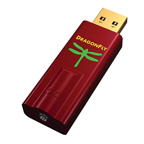 Placa de Som AUDIOQUEST Dragonfly Red Audioquest - Conversores - conversão digital-análogica, DAC USB, amplificador de auscultadores, ESS