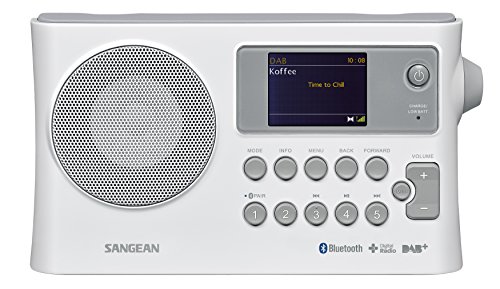 Rádio SANGEAN BTR-160 (Branco - Digital - FM/DAB - Pilhas) Sangean - Radios - digital, fm/dab, bluetooth, usb, pilhas