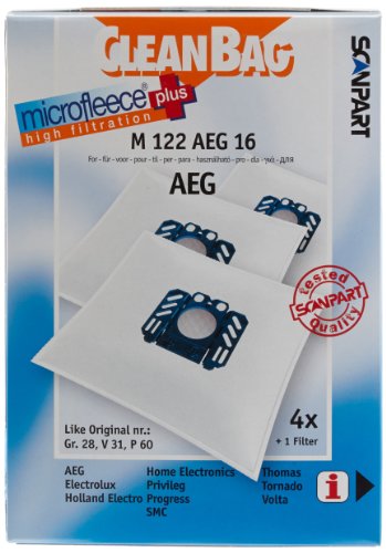 Saco para Aspirador SCANPART CLEANBAG M 122 (Compatibilidade: AEG) Cleanbag - Acessórios de aspirador - saco, aspirador, AEG