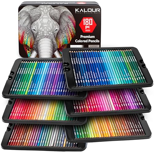 Lápis KALOUR (180 Un - Multicor - 1.5 x 7 cm) KALOUR - Lápis - 180 unidades, multicor, 1.5 x 7 cm, ponta suave