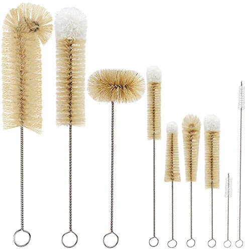 Conjunto de 9 Escovas para Garrafas de Coco MASTERTOP MASTERTOP - Suprimentos de limpeza doméstica - conjunto, escovas, garrafas, coco