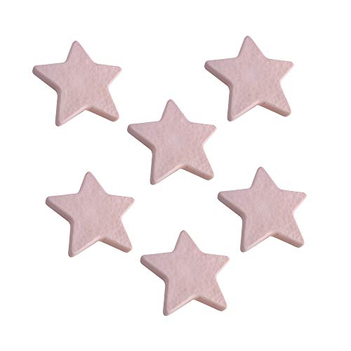 Estrela Pomoline 6 Unidades Tirador de Pomos Rosa EXCLUSIVAS Y DISTRIBUCIONES KUATRO SL - Puxadores e puxadores de armário - estrela, pomoline, tirador, rosa