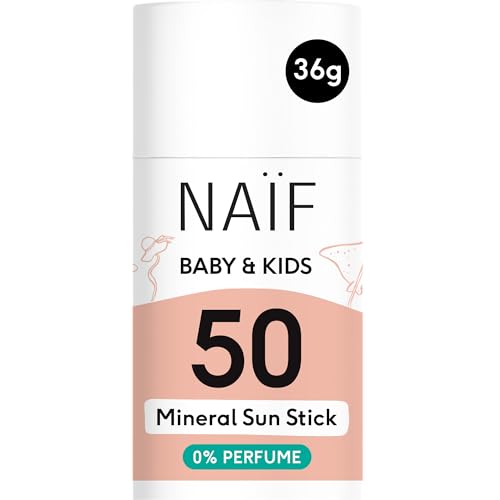 Protetor Solar NAIF Mineral (36 g) (Bege) NAÏF - Banho e corpo - mineral, 36g, unissexo