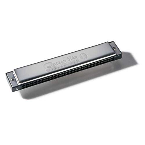 Harmónica Hohner Ocean Star | Cinzento, Branco Hohner - Gaitas de boca - harmonica, hohner ocean star, cinzento, branco, 12 buíes, design moderno