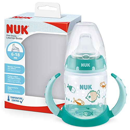 Garrafa de Aço Inoxidável NUK First Choice+ Verde MAPA GMBH - Biberões - aço inoxidável, fácil de limpar, 150 ml, verde