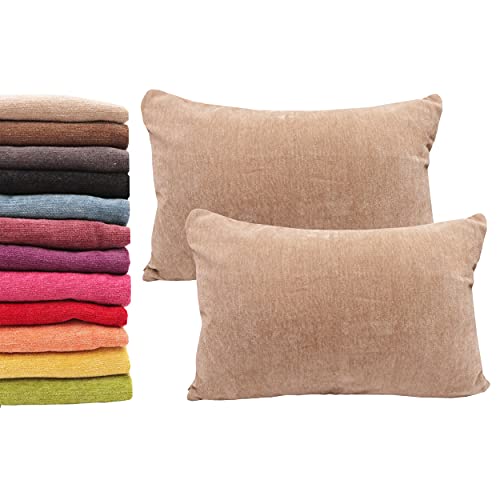 Conjunto de Capa de Almofada MEISHIDA 2 Peças deco_chenilla - Fronhas e almofadas - chénille, 40x60cm, 12 cores